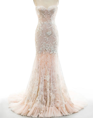Lace Mermaid Fitted Gown
